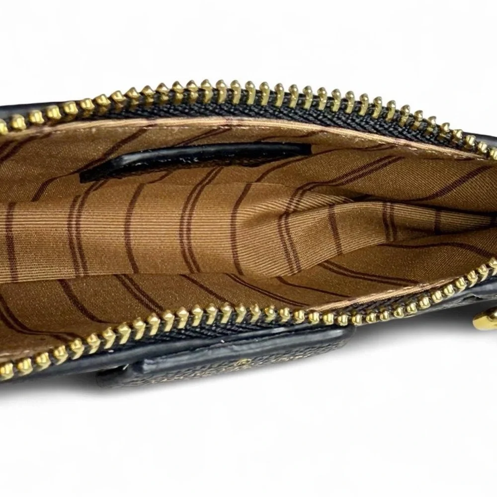 Louis Vuitton Black Monogram Embossed Leather Gold Chain Crossbody Bag Designer - Picture 7 of 8